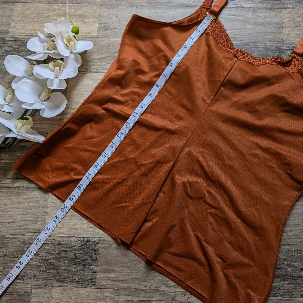 Ruby ribbon rusty orange shaping cami size 46 EUC - Picture 6 of 6
